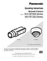 Panasonic i-Pro WV-SP302 Operating Instructions Manual preview