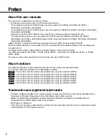 Preview for 4 page of Panasonic i-Pro WV-SP302 Operating Instructions Manual