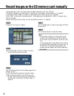 Preview for 12 page of Panasonic i-Pro WV-SP302 Operating Instructions Manual