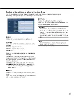 Preview for 37 page of Panasonic i-Pro WV-SP302 Operating Instructions Manual