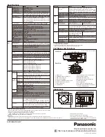 Preview for 2 page of Panasonic i-Pro WV-SP302 Speci?Cations