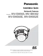Panasonic i-Pro WV-SW355 Installation Manual предпросмотр
