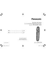 Preview for 40 page of Panasonic i-Shaper ER-GD40 Operating Instructions Manual