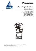 Preview for 1 page of Panasonic IDEHAL WV-SUD638PJ Operating Instructions Manual