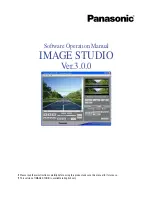 Panasonic IMAGE STUDIO Ver.3.0.0 Operation Manual preview