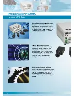 Preview for 6 page of Panasonic Imagechecker P400 Specifications