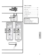 Preview for 3 page of Panasonic Indoor Unit CS-S9PKR Operating Instructions Manual