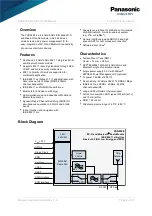 Preview for 2 page of Panasonic INDUSTRY PAN9028 Integration Manual