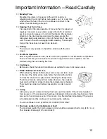 Preview for 14 page of Panasonic Inverter NN-A725 Cookery Book & Operating Instructions