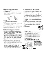 Preview for 5 page of Panasonic Inverter NN-CD748B Cookery Book & Operating Instructions