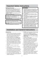 Preview for 3 page of Panasonic Inverter NN-CF770M Operating Instruction And Cook Book