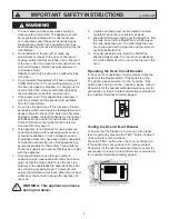 Предварительный просмотр 6 страницы Panasonic Inverter NN-CS597S Operating Instructions Manual