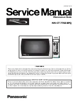 Предварительный просмотр 1 страницы Panasonic Inverter NN-CT776SBPQ Service Manual