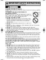 Preview for 5 page of Panasonic Inverter NN-G463 Operating Instructions Manual