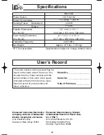 Preview for 32 page of Panasonic Inverter NN-G463 Operating Instructions Manual