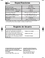 Preview for 64 page of Panasonic Inverter NN-G463 Operating Instructions Manual