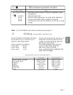 Preview for 9 page of Panasonic inverter NN-GD569M Manual