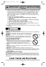 Preview for 5 page of Panasonic inverter NN-H765 Operating Instructions Manual