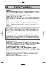 Preview for 8 page of Panasonic inverter NN-H765 Operating Instructions Manual