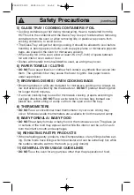 Preview for 9 page of Panasonic inverter NN-H765 Operating Instructions Manual