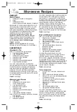 Preview for 22 page of Panasonic inverter NN-H765 Operating Instructions Manual