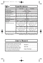 Preview for 31 page of Panasonic inverter NN-H765 Operating Instructions Manual