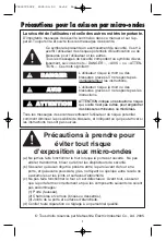 Preview for 35 page of Panasonic inverter NN-H765 Operating Instructions Manual