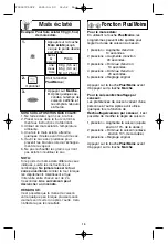 Preview for 49 page of Panasonic inverter NN-H765 Operating Instructions Manual