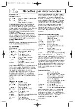 Preview for 54 page of Panasonic inverter NN-H765 Operating Instructions Manual