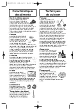 Preview for 58 page of Panasonic inverter NN-H765 Operating Instructions Manual