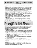 Preview for 5 page of Panasonic Inverter NN-S503 Operating Instructions Manual