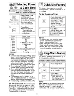 Preview for 13 page of Panasonic Inverter NN-S503 Operating Instructions Manual