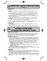 Preview for 6 page of Panasonic INVERTER NN-S615 Operating Instructions Manual