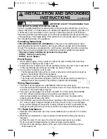 Preview for 7 page of Panasonic INVERTER NN-S615 Operating Instructions Manual