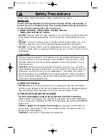 Preview for 8 page of Panasonic INVERTER NN-S615 Operating Instructions Manual