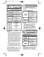 Preview for 16 page of Panasonic INVERTER NN-S615 Operating Instructions Manual