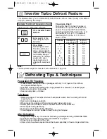 Preview for 18 page of Panasonic INVERTER NN-S615 Operating Instructions Manual