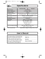 Preview for 31 page of Panasonic INVERTER NN-S615 Operating Instructions Manual