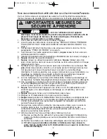 Preview for 36 page of Panasonic INVERTER NN-S615 Operating Instructions Manual