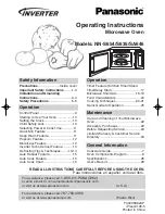 Panasonic INVERTER NN-S635 Operating Instructions Manual preview