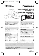 Panasonic inverter NN-S754 Operating Instructions Manual preview