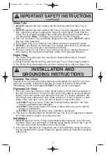 Preview for 5 page of Panasonic inverter NN-S754 Operating Instructions Manual