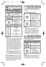 Preview for 14 page of Panasonic inverter NN-S754 Operating Instructions Manual