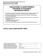 Preview for 2 page of Panasonic INVERTER NN-S760 Operating Instructions Manual