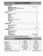 Preview for 3 page of Panasonic INVERTER NN-S760 Operating Instructions Manual