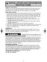 Preview for 6 page of Panasonic Inverter NN-SA610S Operating Instructions Manual