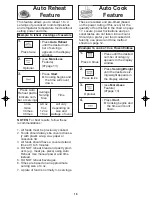 Preview for 18 page of Panasonic Inverter NN-SA610S Operating Instructions Manual