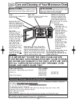 Preview for 26 page of Panasonic Inverter NN-SA610S Operating Instructions Manual