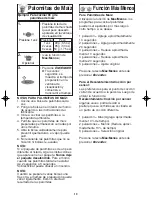 Предварительный просмотр 15 страницы Panasonic Inverter NN-SD797 (Spanish) Instrucciones De Operación