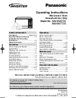 Panasonic INVERTER NN-SN643S Operating Instructions Manual preview